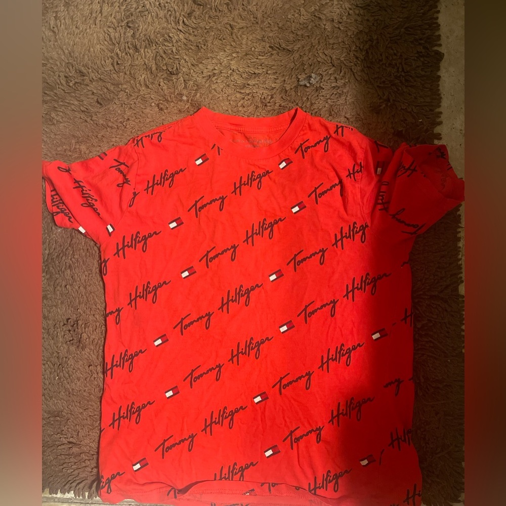 Tommy Hilfiger mens short sleeve script tee